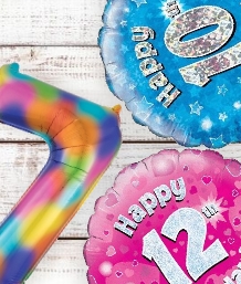 Childrens Age Balloons | Party Save Smile